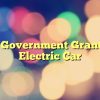 Usa Government Grant For Electric Car